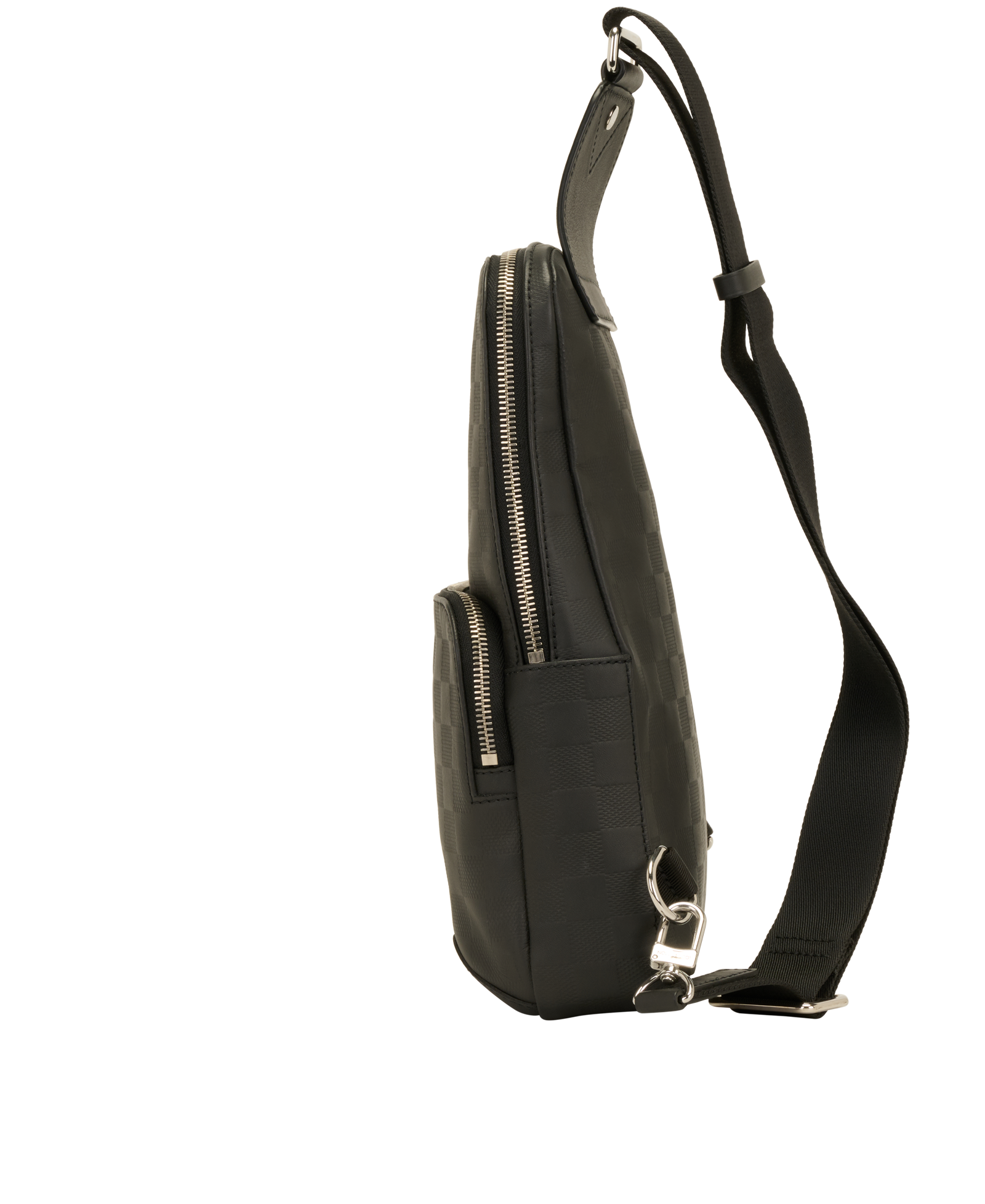 Louis Vuitton Avenue SlingBag, &pound;910, Handbags, Black/Grey, Coated Canvas, Bottom view
